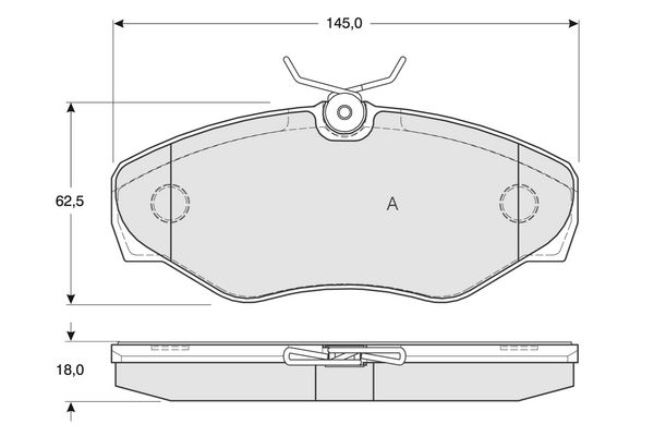 PROCODIS FRANCE Комплект тормозных колодок, дисковый тормоз PF1308